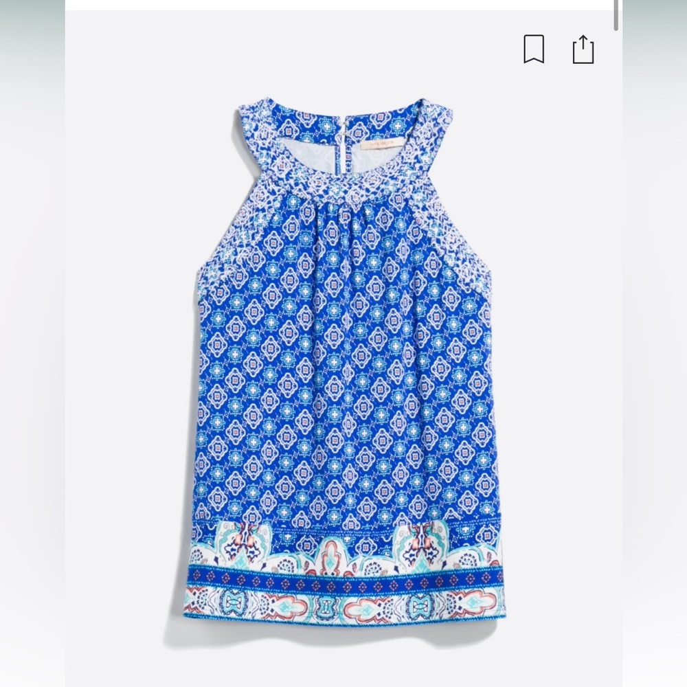 Skies are Blue Rayleen Embroidered Detail Knit Top (Stitch Fix)
